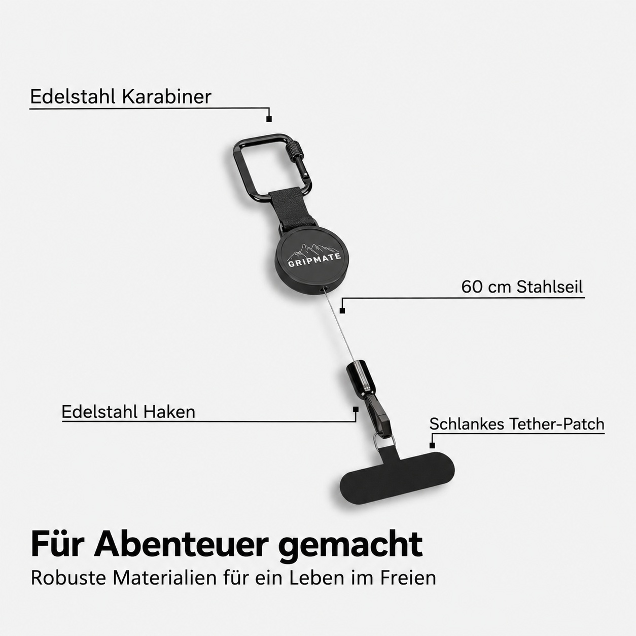 GRIPMATE™ — Telefonsicherung für Abenteurer
