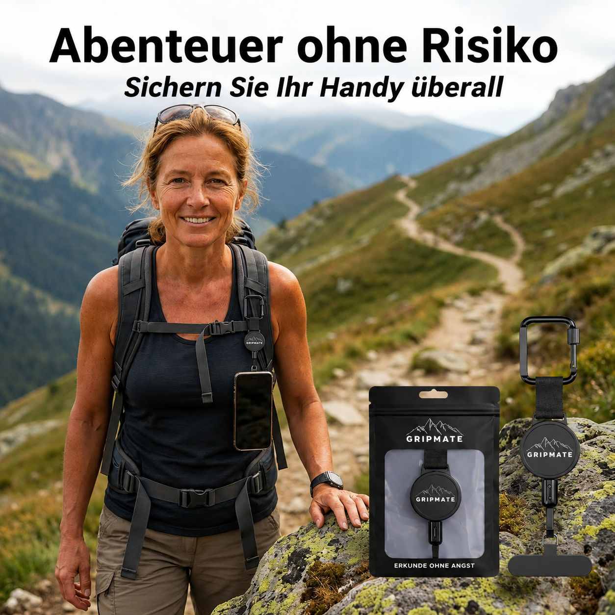 GRIPMATE™ — Telefonsicherung für Abenteurer